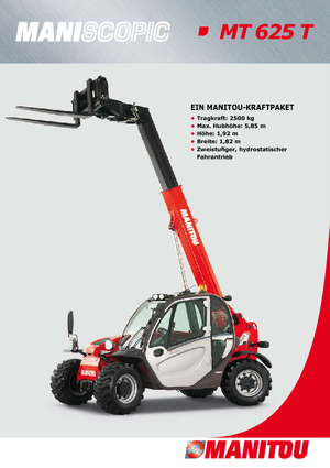 Chariot Élévateur Télescopique Manitou MT 625 T