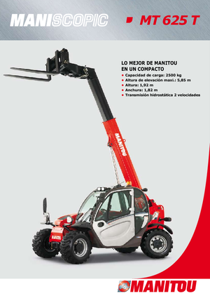 Chariot Élévateur Télescopique Manitou MT 625 T