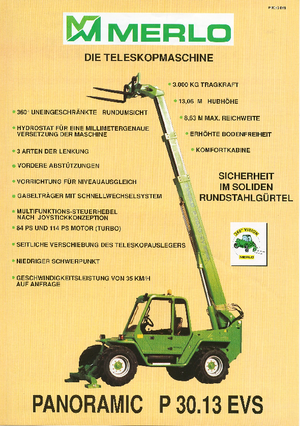 Chariot Élévateur Télescopique Merlo P 30.13 EVS