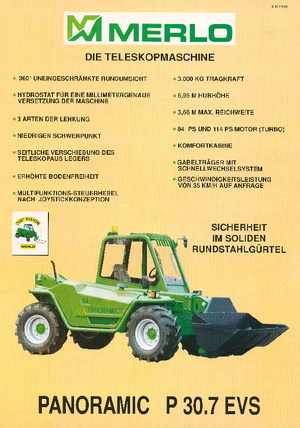 Chariot Élévateur Télescopique Merlo P 30.7 EVS