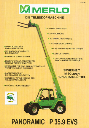 Chariot Élévateur Télescopique Merlo P 35.9 EVS