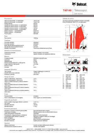 Chariot Élévateur Télescopique Bobcat T 40140