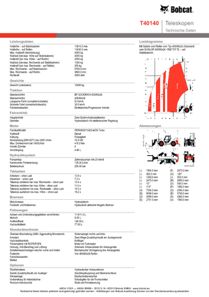 Chariot Élévateur Télescopique Bobcat T 40140