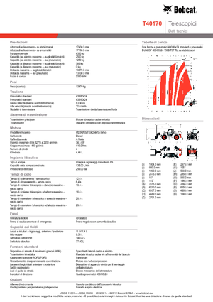 Chariot Élévateur Télescopique Bobcat T 40170