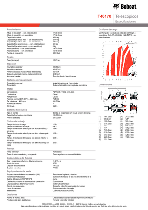 Chariot Élévateur Télescopique Bobcat T 40170