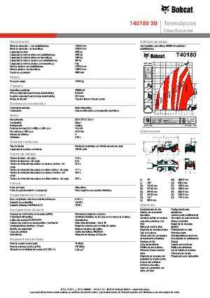 Chariot Élévateur Télescopique Bobcat T40180 IIIB