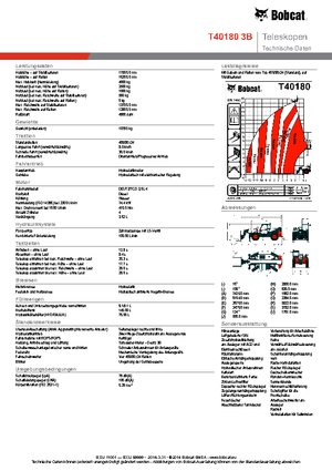 Chariot Élévateur Télescopique Bobcat T40180 IIIB