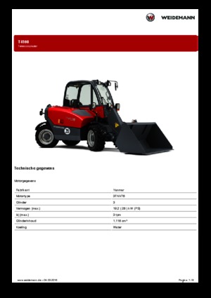 Chariot Élévateur Télescopique Weidemann T4108