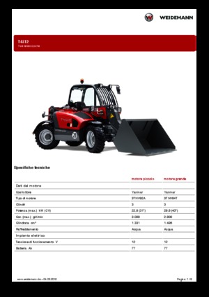 Chariot Élévateur Télescopique Weidemann T4512