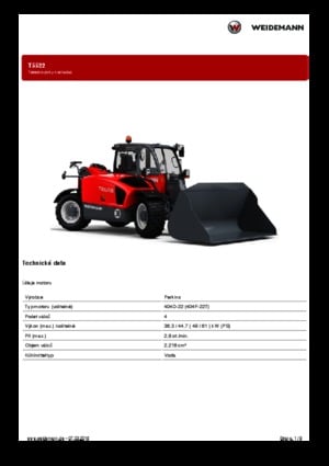 Chariot Élévateur Télescopique Weidemann T5522