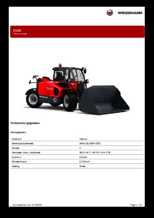 Chariot Élévateur Télescopique Weidemann T5522
