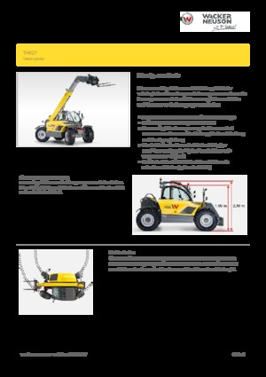 Chariot Élévateur Télescopique Wacker Neuson TH627