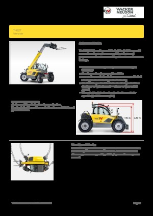 Chariot Élévateur Télescopique Wacker Neuson TH627