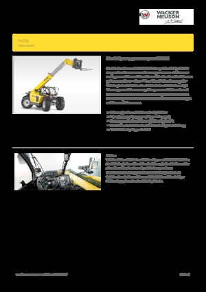 Chariot Élévateur Télescopique Wacker Neuson TH735