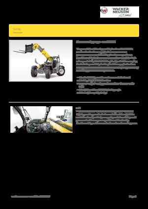 Chariot Élévateur Télescopique Wacker Neuson TH750