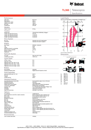 Chariot Élévateur Télescopique Bobcat TL 360