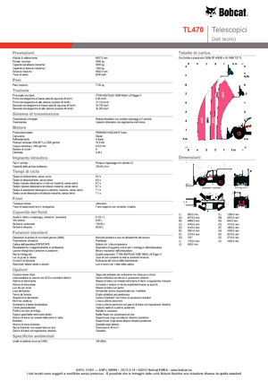 Chariot Élévateur Télescopique Bobcat TL 470