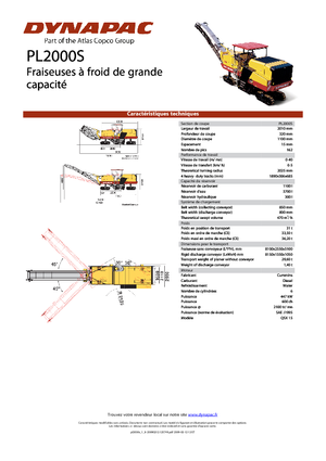 Découpeuse de chaussée Dynapac PL 2000 S