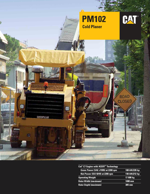 Découpeuse de chaussée Caterpillar PM102