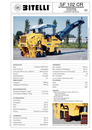 Découpeuse de chaussée Bitelli PM 102 CR
