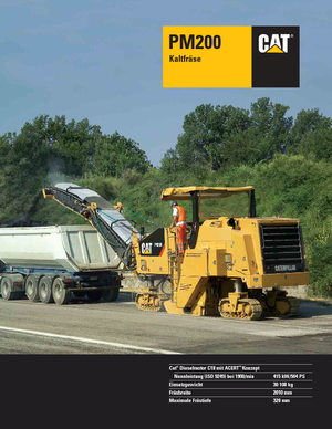 Découpeuse de chaussée Caterpillar PM200