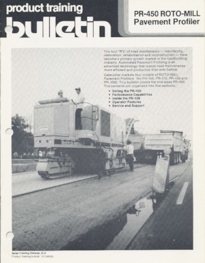 Découpeuse de chaussée Caterpillar PR-450