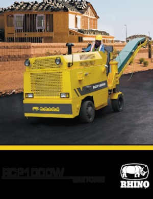 Découpeuse de chaussée RHINO RCP1000W
