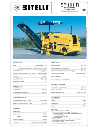 Découpeuse de chaussée Bitelli SF 101 R