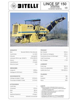 Découpeuse de chaussée Bitelli SF 150