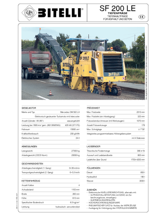 Découpeuse de chaussée Bitelli SF 200 LE