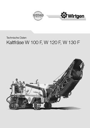 Découpeuse de chaussée Wirtgen W 120 F