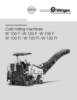 Découpeuse de chaussée Wirtgen W 120 F