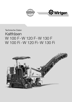 Découpeuse de chaussée Wirtgen W 120 Fi