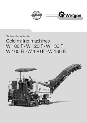 Découpeuse de chaussée Wirtgen W 100 Fi