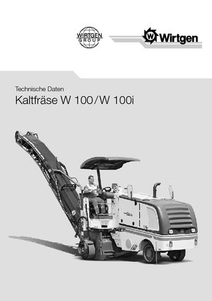 Découpeuse de chaussée Wirtgen W 100 i