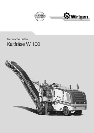 Découpeuse de chaussée Wirtgen W 100