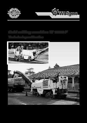 Découpeuse de chaussée Wirtgen W 1200 F