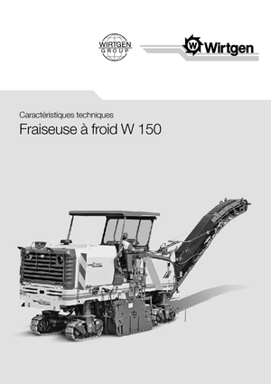 Découpeuse de chaussée Wirtgen W 150