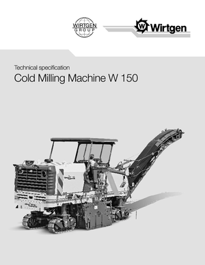Découpeuse de chaussée Wirtgen W 150