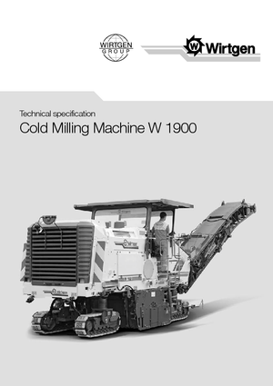 Découpeuse de chaussée Wirtgen W 1900