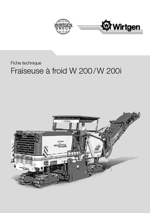 Découpeuse de chaussée Wirtgen W 200 i