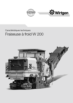 Découpeuse de chaussée Wirtgen W 200