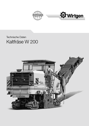 Découpeuse de chaussée Wirtgen W 200