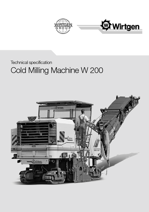 Découpeuse de chaussée Wirtgen W 200