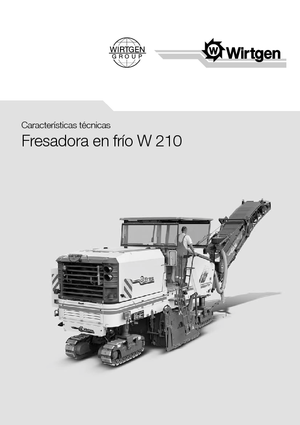 Découpeuse de chaussée Wirtgen W 210