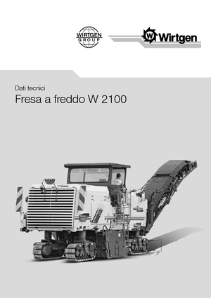 Découpeuse de chaussée Wirtgen W 2100