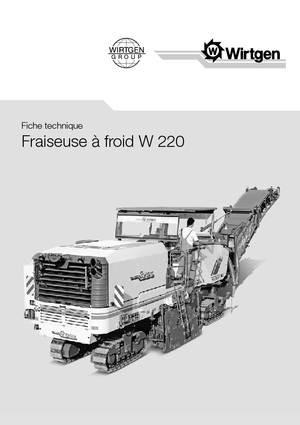 Découpeuse de chaussée Wirtgen W 220