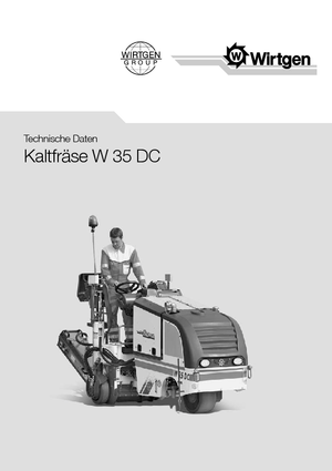 Découpeuse de chaussée Wirtgen W 35 DC