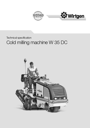 Découpeuse de chaussée Wirtgen W 35 DC