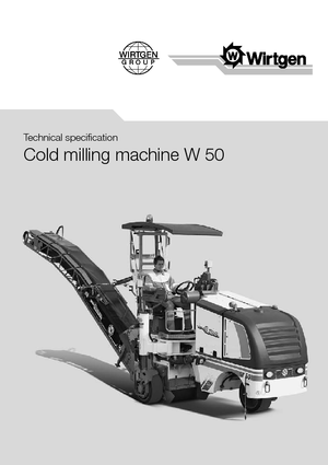 Découpeuse de chaussée Wirtgen W 50